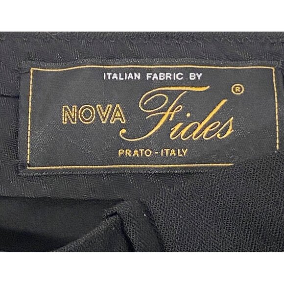 J.Crew Wide Leg cuffed Pant Size 12 Black Wool Blend Italian Fabric - Picture 6 of 13